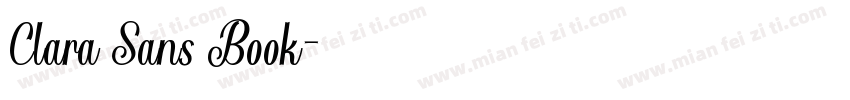 Clara Sans Book字体转换
